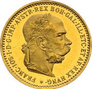 10 Corona - Francis Joseph I Pattern obverse image