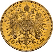 10 Corona - Francis Joseph I, Austria, 1896-1906 reverse image
