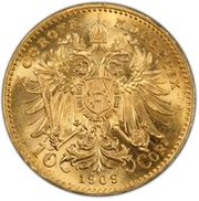 10 Corona - Francis Joseph I, Austria, 1909 reverse image