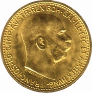 10 Corona - Francis Joseph I obverse image