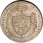 1 Thaler - Wilhelm reverse image