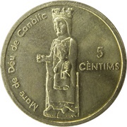 5 Cèntims Our Lady of Canòlic reverse image