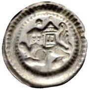 Denier Bracteate - Hermann VI von Baden as Duke of Austria and Styria, Austria, 1248-1250 reverse image
