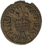 1 Farthing - Charles I Richmond issue; type 8 obverse image