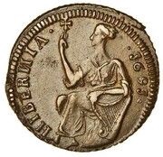 1 Farthing - James II Limerick Siege Coinage reverse image