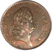 1 Farthing - George I "DEI GRATIA" obverse image