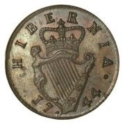 1 Farthing - George II Type II reverse image