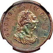 1 Farthing - George III Type ".D:G.REX." obverse image