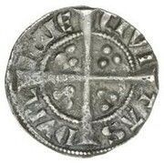 ½ Penny - Edward I Second coinage, Class I, Dublin, Ireland, 1279-1284 reverse image