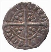 ½ Penny - Edward I Second coinage, Class III, Cork, Ireland, 1297-1302 reverse image