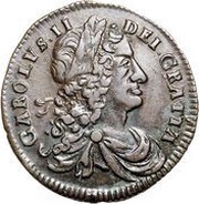 ½ Penny - Charles II small letters obverse image