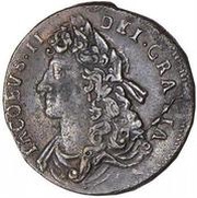 ½ Penny - James II obverse image