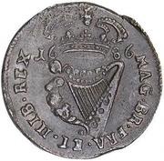 ½ Penny - James II, Ireland, 1685-1688 reverse image