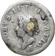 ½ Penny - James II obverse image