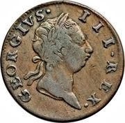 ½ Penny - George III short bust type obverse image