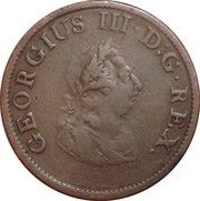 ½ Penny - George III obverse image
