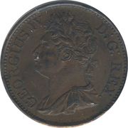 ½ Penny - George IV obverse image