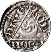 1 Penny - John Third "REX" coinage; Dublin, Ireland, 1207-1211 reverse image