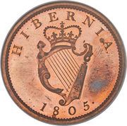 1 Penny - George III, Ireland, 1805 reverse image