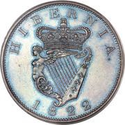 1 Penny - George IV, Ireland, 1822-1823 reverse image