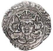 1 Groat - Edward IV Light cross coinage; Drogheda obverse image
