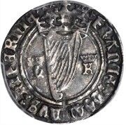 Groat - Henry VIII with Katherine Howard obverse image
