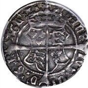 Groat - Henry VIII with Katherine Howard, Ireland, 1540 reverse image