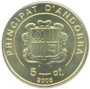 5 Cèntims Santa Coloma obverse image