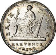 30 Pence - George III Bank of Ireland - Token Coinage, Ireland, 1808 reverse image