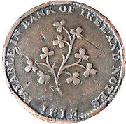 ½ Penny Dublin - Hilles Ironmongers reverse image