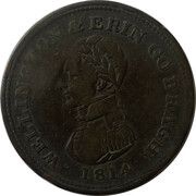 1 Penny Wellington - Edward Stephens obverse image