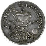 1 Shilling - 1804 - Public Happiness reverse image