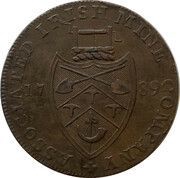 ½ Penny Cronebane - Associated Irish Mine Company Wicklow reverse image