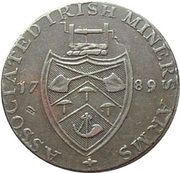 ½ Penny Wicklow - Cronebane / Miners Arms reverse image