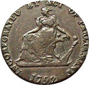 ½ Penny Dublin - Camac Kyan and Camac obverse image