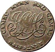 ½ Penny Dublin - Camac Kyan and Camac reverse image