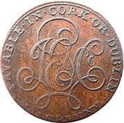 ½ Penny Cork - J E and Co, Ireland, 1794 reverse image