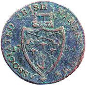 ½ Penny Wicklow - Cronebane / Miners Arms, Ireland, 1794 reverse image