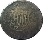 ½ Penny Dublin – Camac Kyan and Camac, Ireland, 1794 reverse image