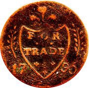 ½ Penny Dublin - Cornwell's, Ireland, 1795 reverse image