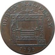 ½ Penny Dublin - Parker's, Ireland, 1795 reverse image