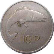 10 Pence large type reverse image
