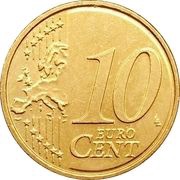10 Euro Cents 2nd map reverse image