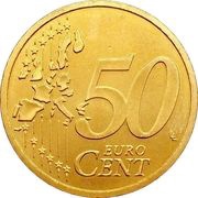 50 Euro Cents 1st map reverse image