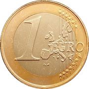 1 Euro 1st map reverse image