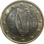 1 Euro 2nd map obverse image