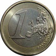 1 Euro 2nd map reverse image