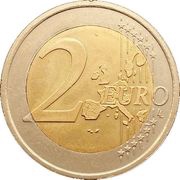 2 Euros 1st map reverse image