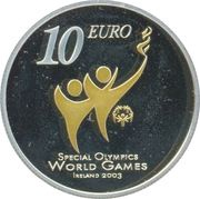 10 Euros Special Olympics reverse image