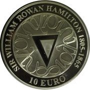 10 Euros Sir William R. Hamilton reverse image